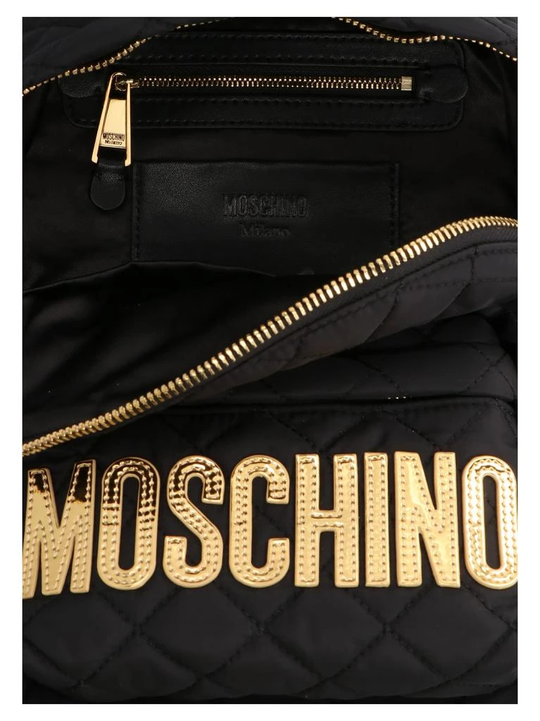 商品Moschino|Logo Midi Quilted Backpack,价格¥2518,第3张图片详细描述