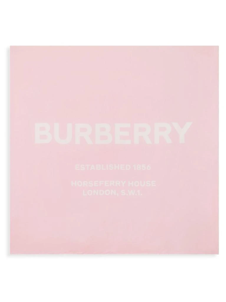 商品Burberry|Burberry - Branded Inverse Silk Scarf,价格¥1257,第2张图片详细描述