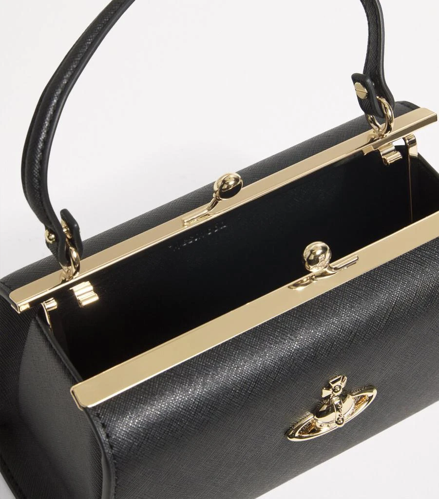 Extra Large Satin Doll Frame Top-Handle Bag 商品