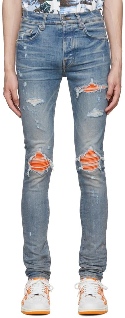 商品AMIRI|Blue MX1 Ultra Suede Jeans,价格¥5964,第1张图片