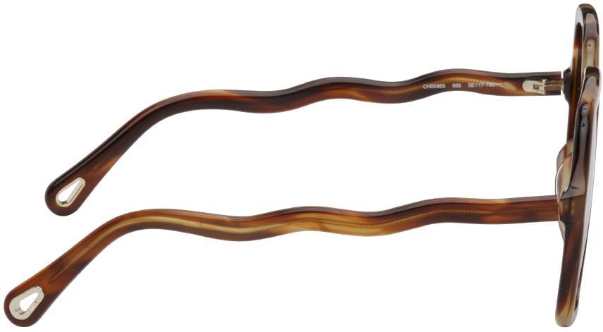 商品Chloé|Tortoiseshell Zelie Sunglasses,价格¥2037,第4张图片详细描述