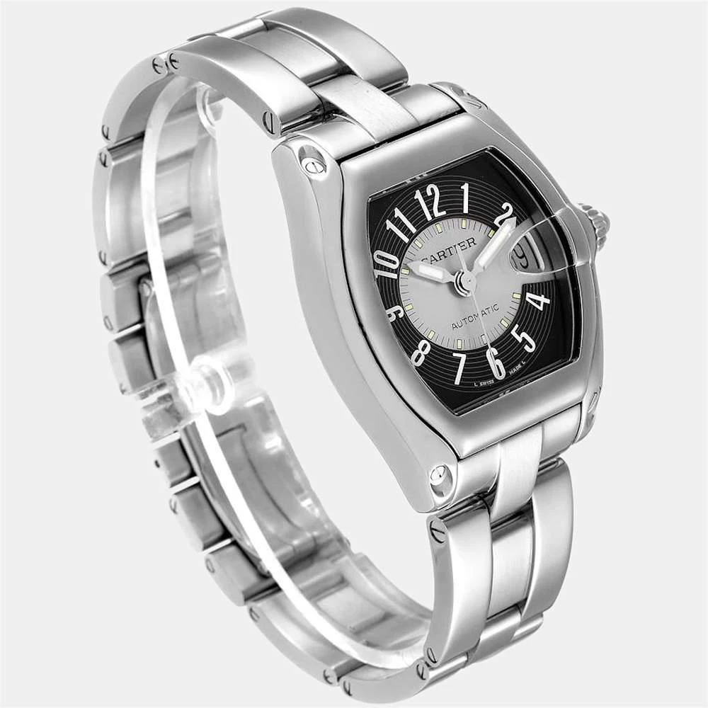 商品[二手商品] Cartier|Cartier Grey Stainless Steel Roadster Tuxedo W62001V3 Men's Wristwatch 38 mm,价格¥29262,��第5张图片详细描述