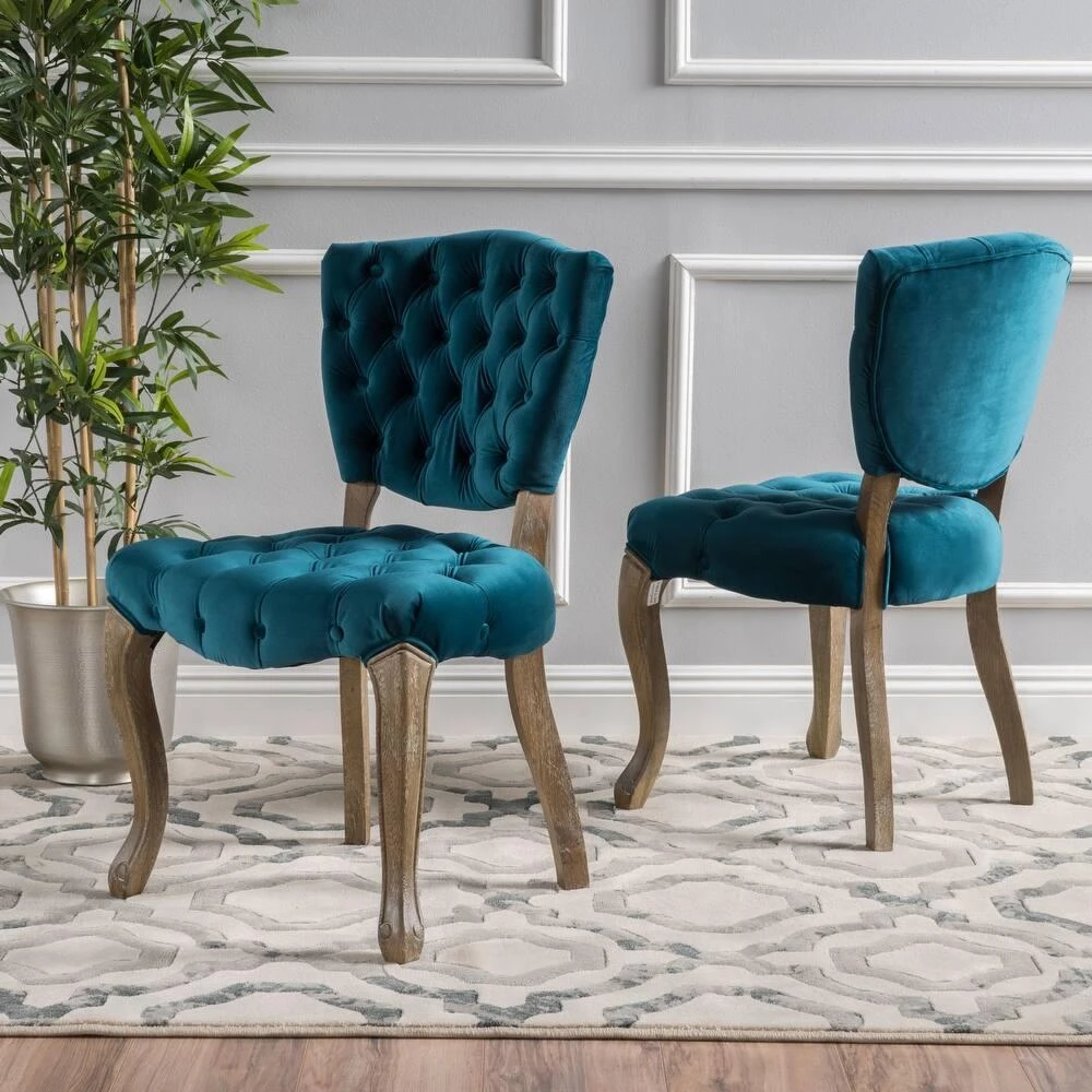 商品Streamdale Furniture|Streamdale KD TUFTED CHAIR (WTHR)(SET OF 2),价格¥4497,第2张图片详细描述