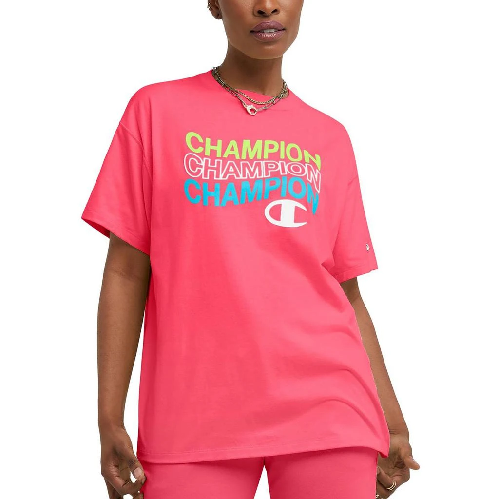 商品CHAMPION|Champion Womens Short Sleeve Logo Graphic T-Shirt,价格¥115,第1张图片