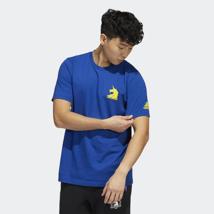 商品Adidas|Men's adidas Boston Marathon 2022 Logo Tee,价格¥139,第2张图片详细描述