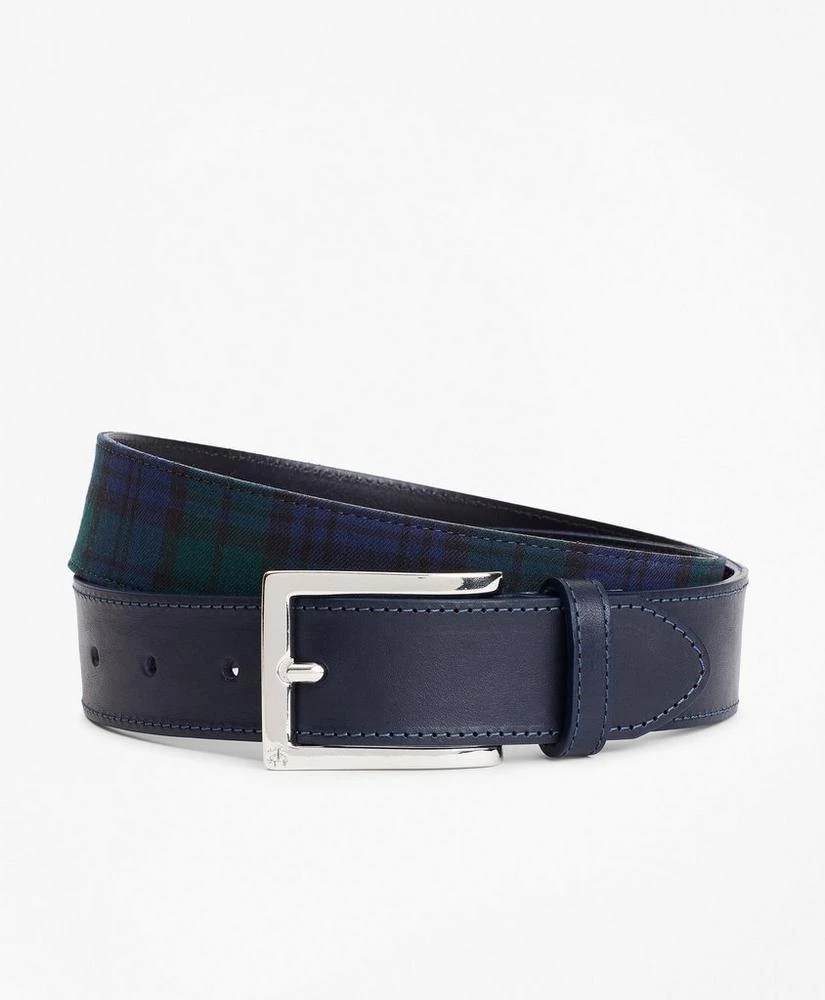 商品Brooks Brothers|Harris Tweed Black Watch Tartan Belt,价格¥492,第1张图片