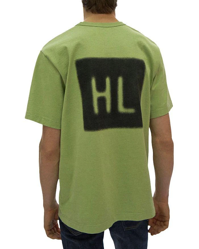 商品Helmut Lang|Blur Short Sleeve Crewneck Logo Graphic Tee,价格¥618,第3张图片详细描述