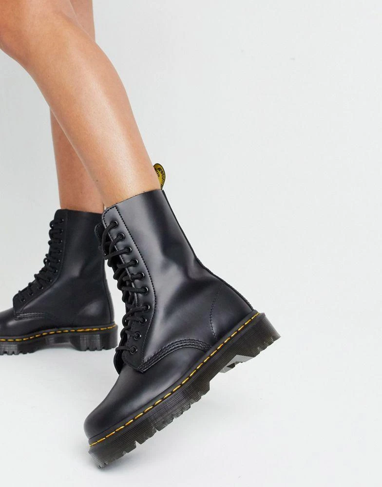 商品Dr. Martens|Dr Martens 1490 10 eye Bex boots in black,价格¥1758,第2张图片详细描述