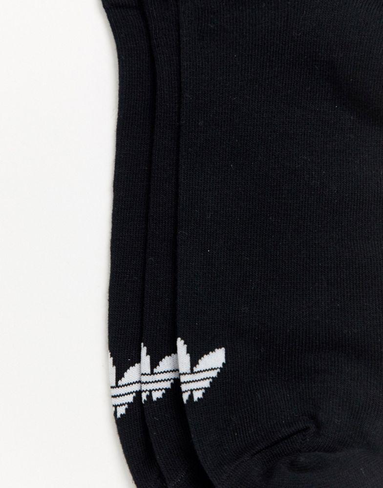 Adidas Originals 3 pack trainer socks in black商品第3张图片规格展示