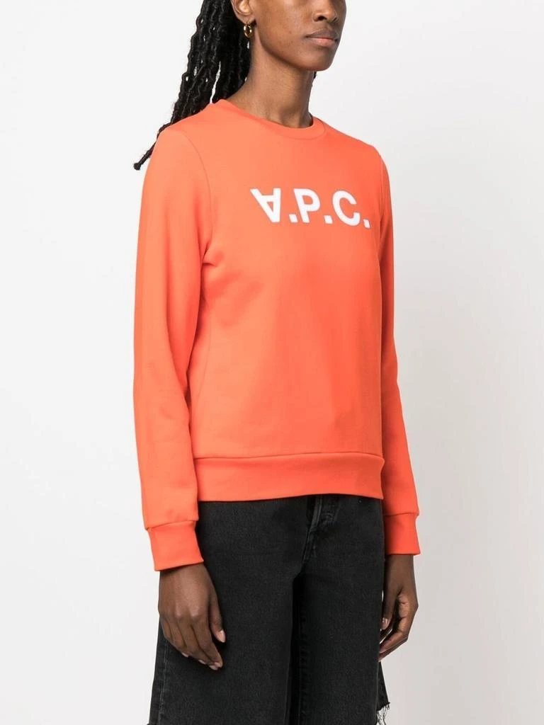 商品A.P.C.|LOGO-PRINT COTTON SWEATSHIRT,价格¥1405,第3张图片详细描述