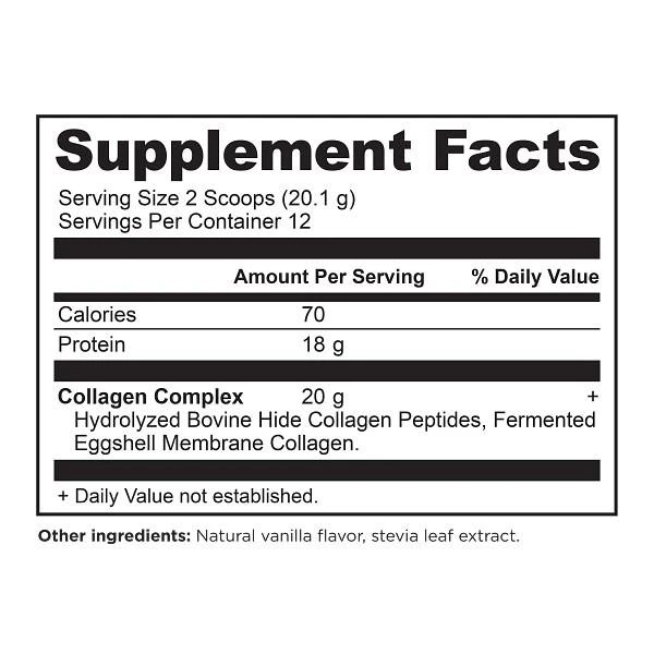 商品Ancient Nutrition|Collagen Peptides Protein Powder Unflavored + Vanilla,价格¥349,第3张图片详细描述