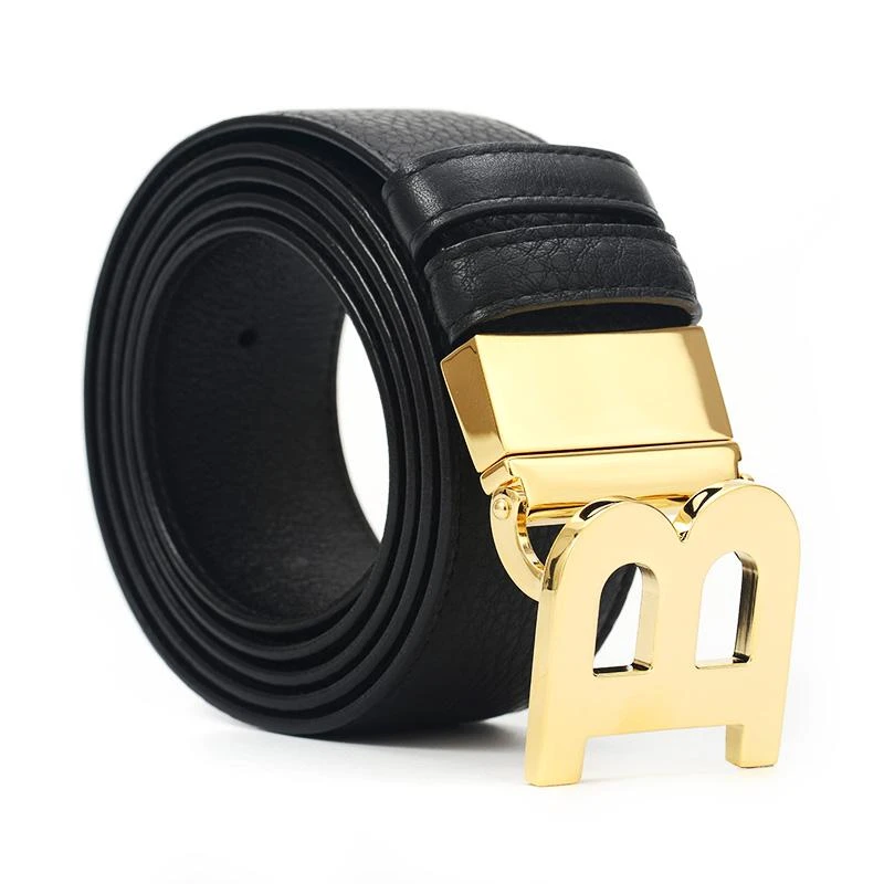 父亲节礼物 520送愛人巴利 男士牛皮腰帶金色扳扣 黑色 B BUCKLE 40 M-6229111B BUCKLE 40 M-6229111 商品