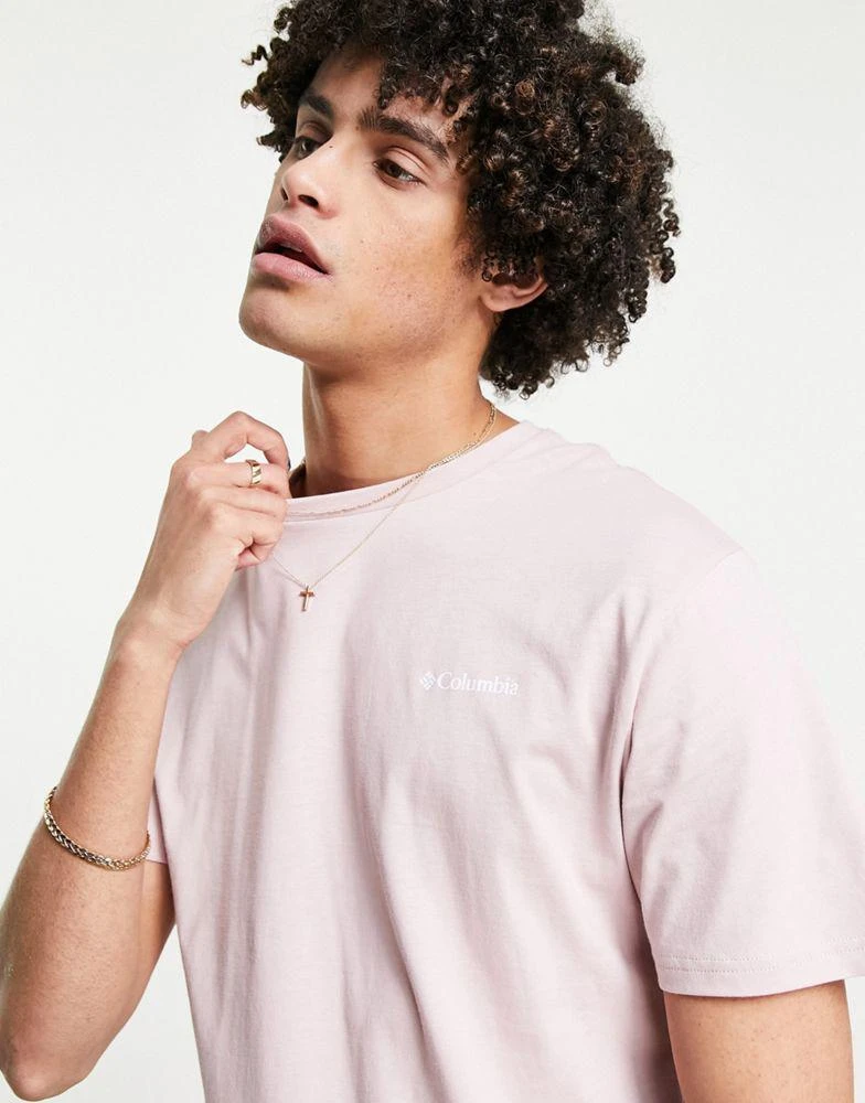 商品Columbia|Columbia Tillamook t-shirt in pink Exclusive at ASOS,价格¥142,第3张图片详细描述