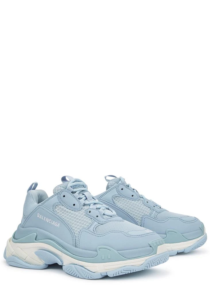 商品Balenciaga|Triple S blue mesh and leather sneakers,价格¥4028,第2张图片详细描述