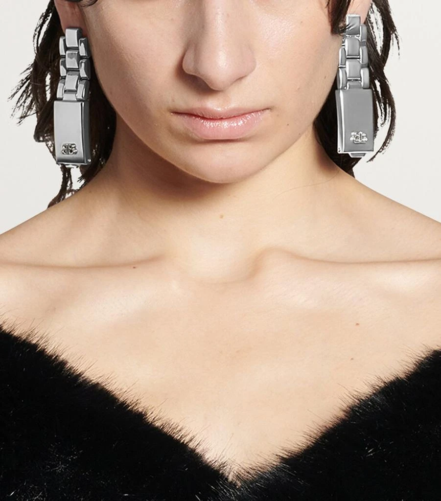商品Balenciaga|Watch Band Drop Earrings,价格¥8329,第3张图片详细描述