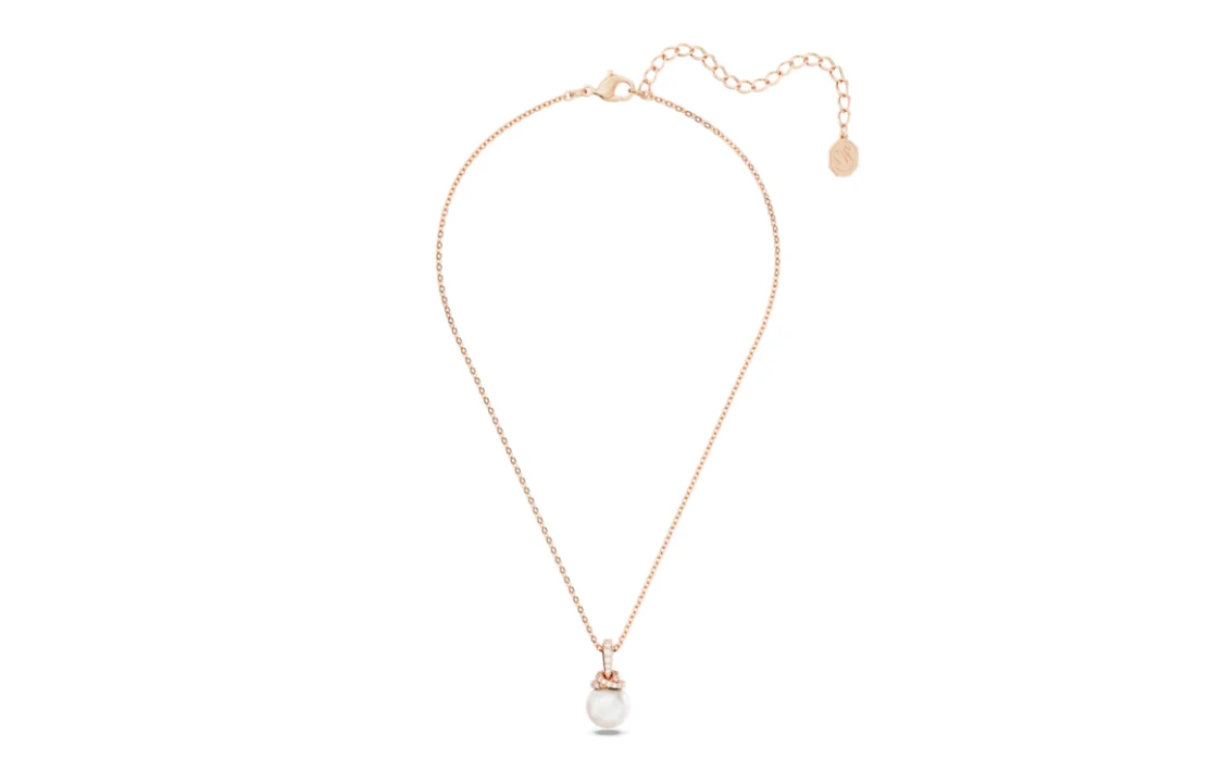 商品[国内直发] Swarovski|施华洛世奇 ORIGINALLY轻奢珍珠 镀玫瑰金色调 项链 女款,价格¥580,第7张图片详细描述