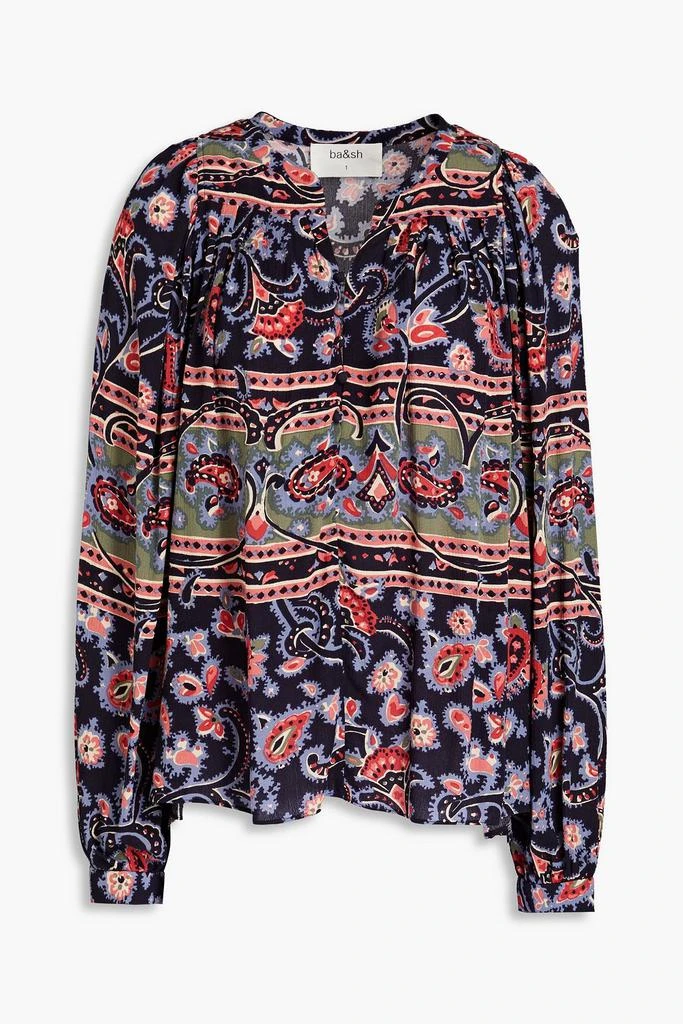 商品ba&sh|Paisley-print crepe blouse,价格¥296,第1张图片