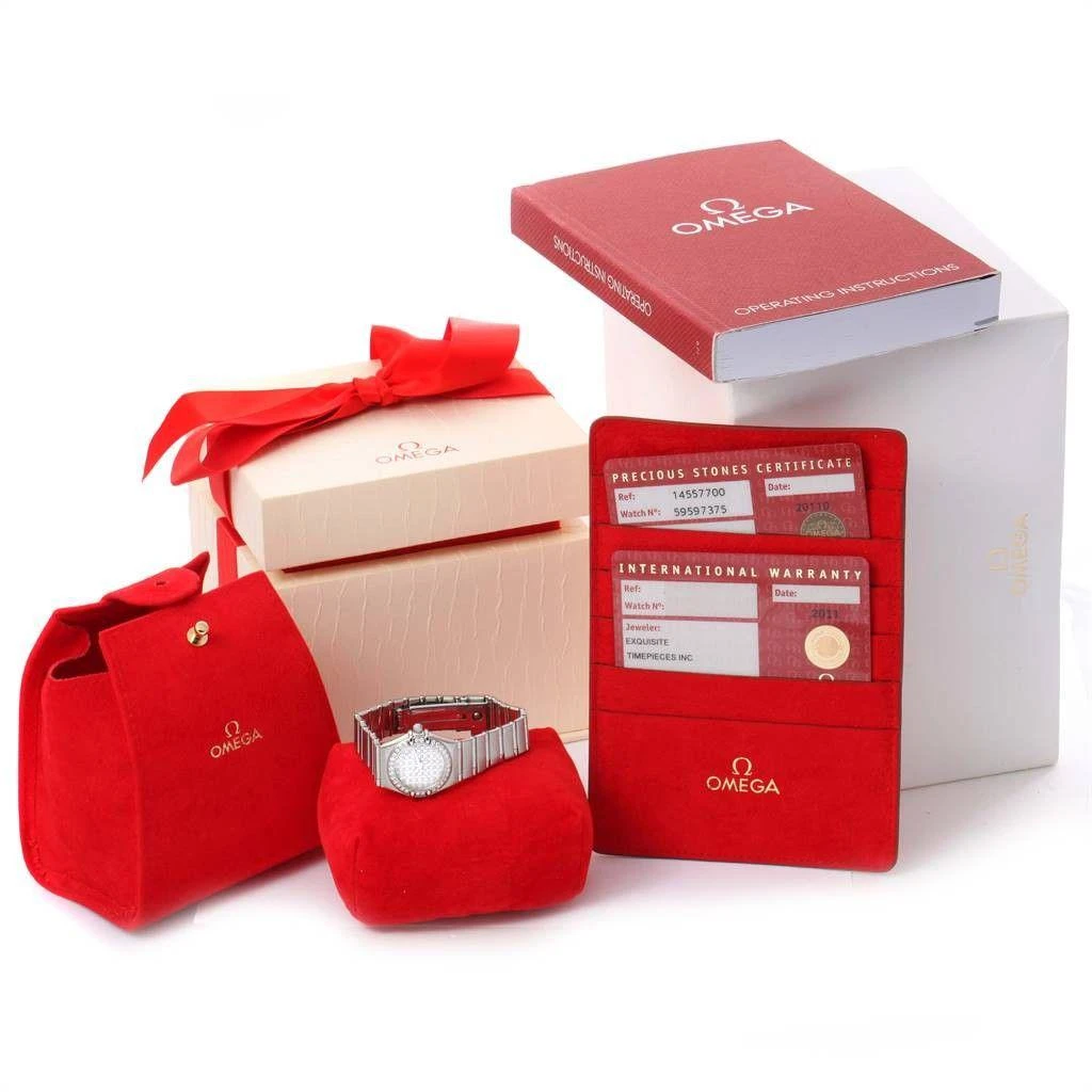 商品[二手商品] Omega|Constellation My Choice Diamond Steel Watch 1455.77.00 Box Card,价格¥24319,第2张图片详细描述