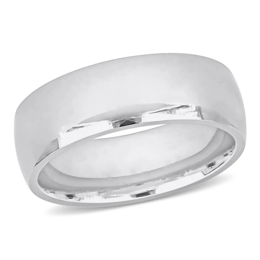商品Amour|Men's 7.5mm Comfort Fit Wedding Band in 14k White Gold,价格¥7983,第1张图片