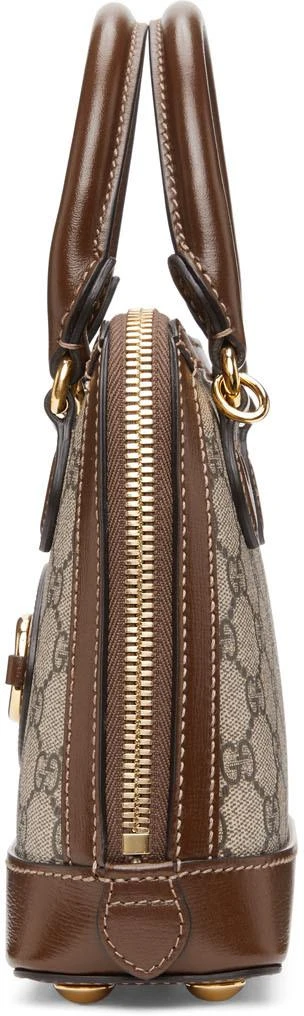 商品Gucci|Beige & Brown Small GG 'Gucci 1955' Horsebit Bag,价格¥16963,第3张图片详细描述