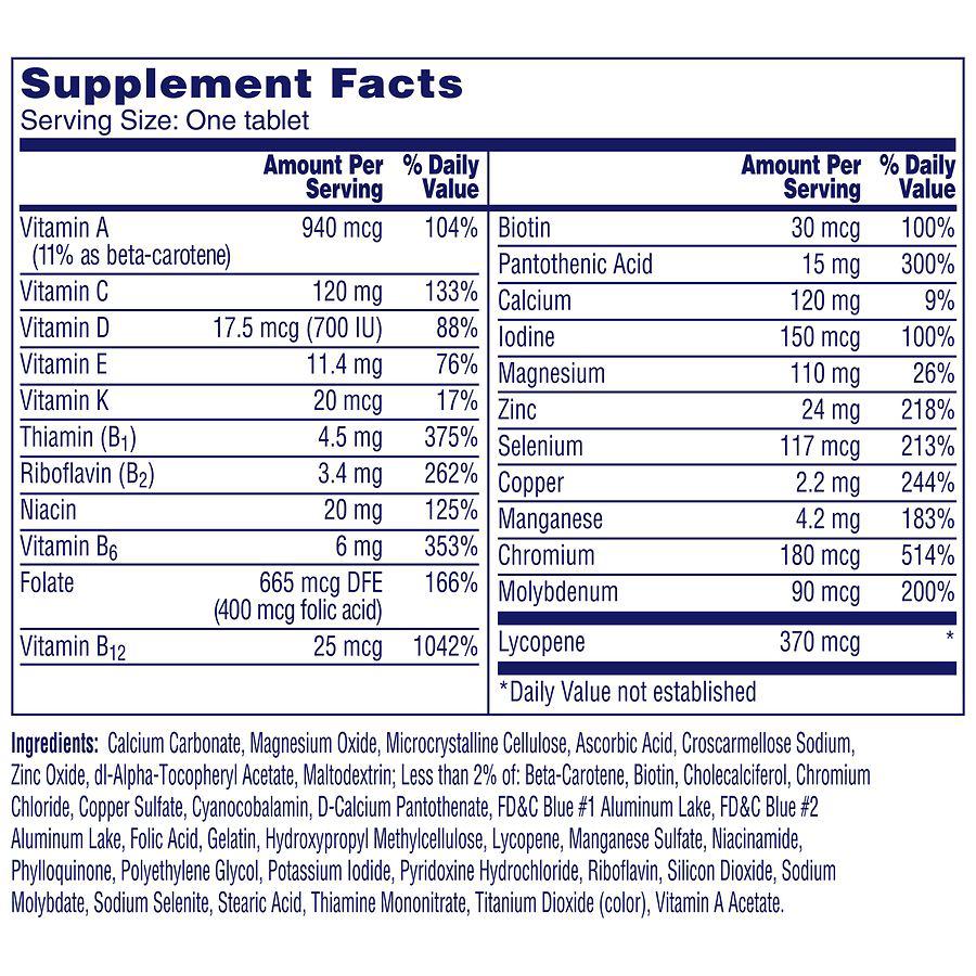 Mens 50+ Multivitamin商品第5张图片规格展示