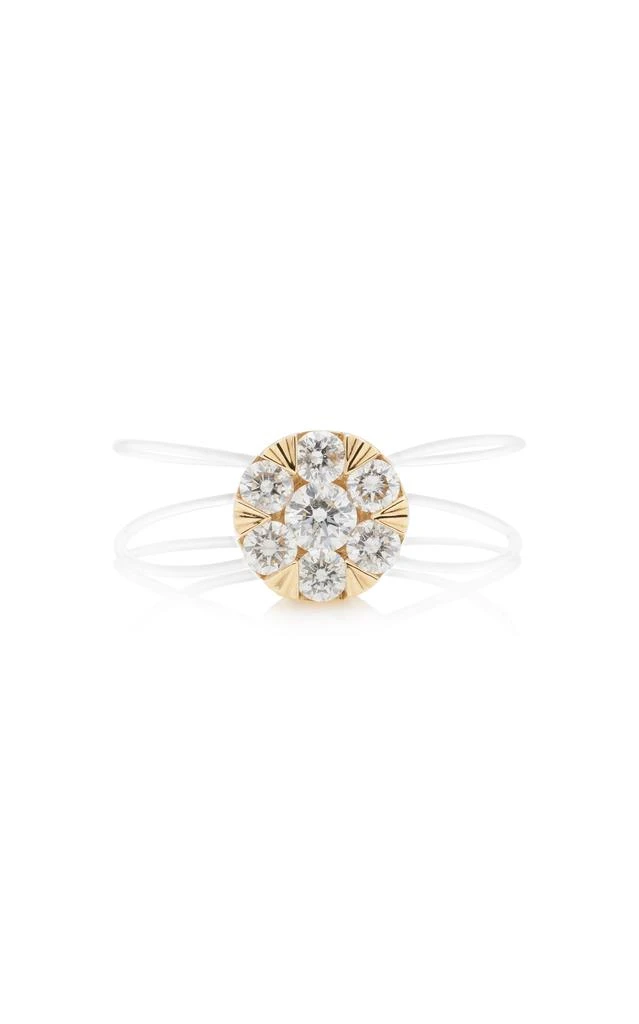 商品Persée|Persée - The Floating Nylon 18K Yellow Gold Diamond Ring - Gold - US 5 - Moda Operandi - Gifts For Her,价格¥10988,第1张图片