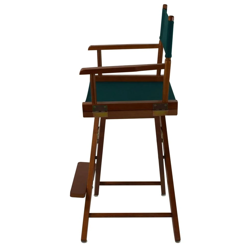 商品American Trails|Extra-Wide Premium 24"  Directors Chair Mission Oak Frame W/Hunter Green Color Cover,价格¥870,第2张图片详细描述