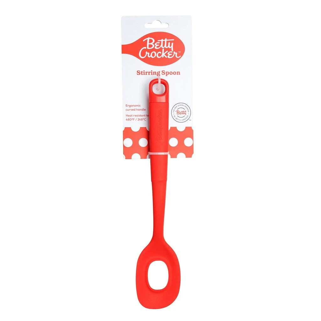 商品Betty Crocker|Silicone 13 Inch Stirring Spoon, Red,价格¥110,第1张图片