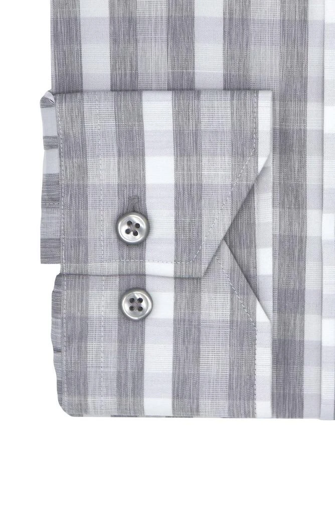 商品Lorenzo Uomo|Trim Fit Heathered Gingham Dress Shirt,价格¥378,第2张图片详细描述