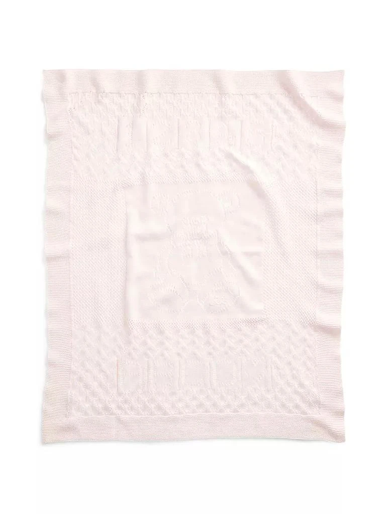 商品Ralph Lauren|Baby's Polo Bear & Heart Cotton Blanket,价格¥626,第2张图片详细描述
