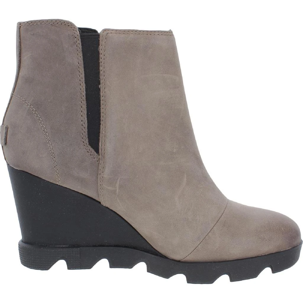 商品SOREL|Sorel Womens Joan Uptown Leather Ankle Wedge Boots,价格¥531,第3张图片详细描述