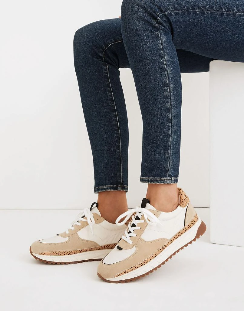 商品Madewell|Kickoff Trainer Sneakers in Leather and Spot Dot Calf Hair,价格¥319,第4张图片详细描述