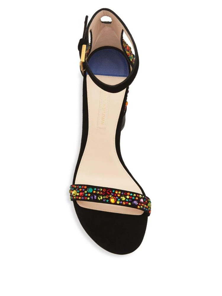 商品Stuart Weitzman|Supernova Beaded Ankle Strap Sandals,价格¥7513,第4张图片详细描述