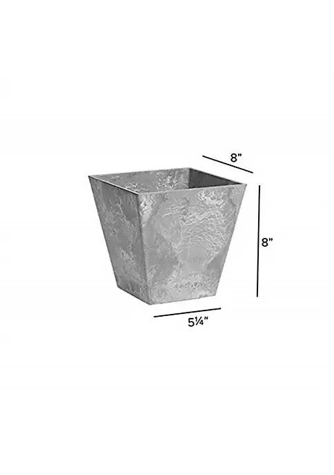 商品belk|Novelty 35080 Ella Square Planter Gray 8 Inch,价格¥154,第2张图片详细描述