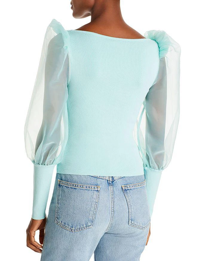 商品Alice + Olivia|Abella Puff-Sleeve Top,价格¥658,第2张图片详细描述