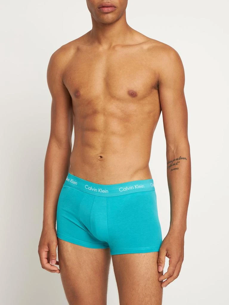 商品Calvin Klein|Pack Of 5 Stretch Cotton Low Rise Trunks,价格¥649,第5张图片详细描述