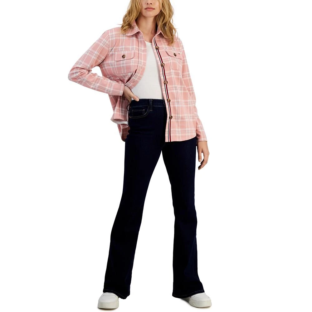 商品Tommy Hilfiger|Women's Collared Plaid Shirt Jacket,价格¥731,第3张图片详细描述