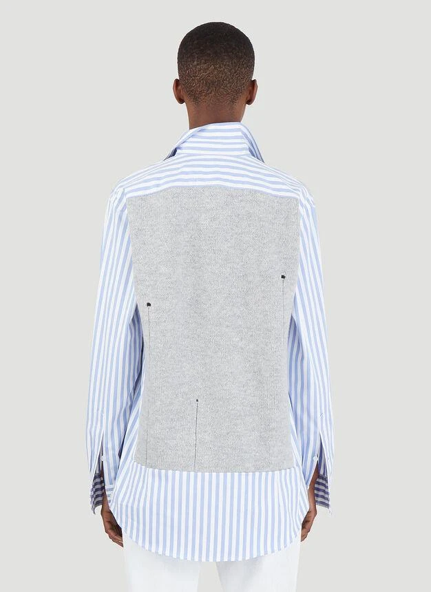 商品MAISON MARGIELA|Knit Vest Layered Shirt in Blue,价格¥10090,第4张图片详细描述