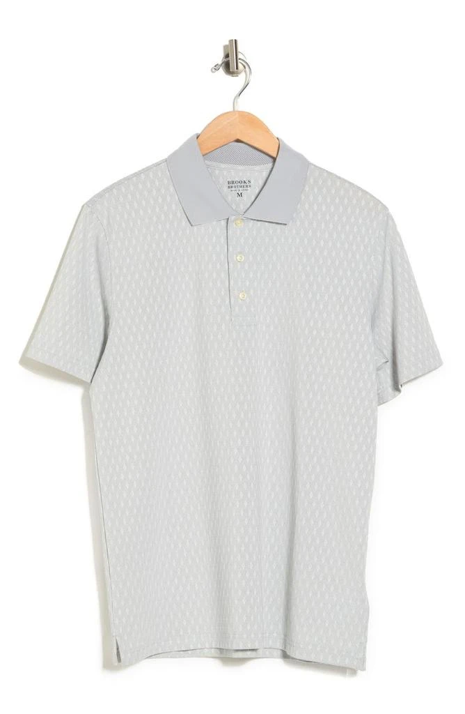 商品Brooks Brothers|Dry Pique Diamond Dobby Polo,价格¥255,第3张图片详细描述