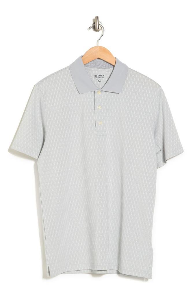 商品Brooks Brothers|Dry Pique Diamond Dobby Polo,价格¥331,第5张图片详细描述