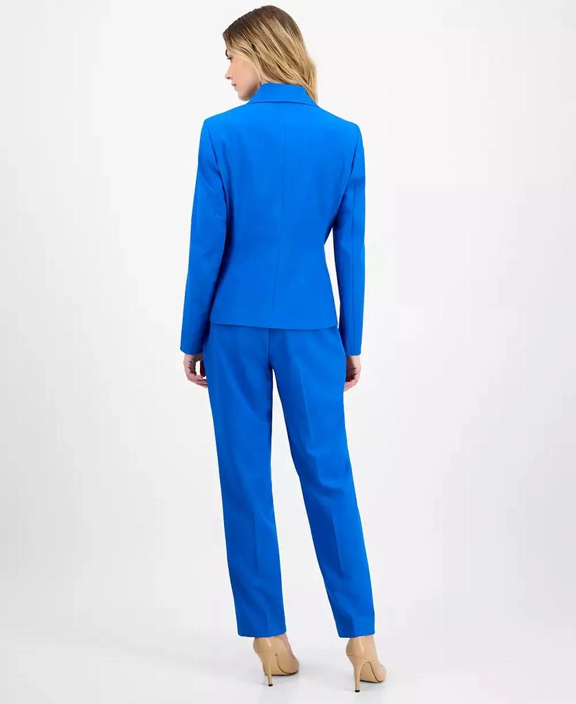 商品Le Suit|Women's Crepe One-Button Straight-Leg Pantsuit Set, Regular & Petite,价格¥515,第4张图片详细描述