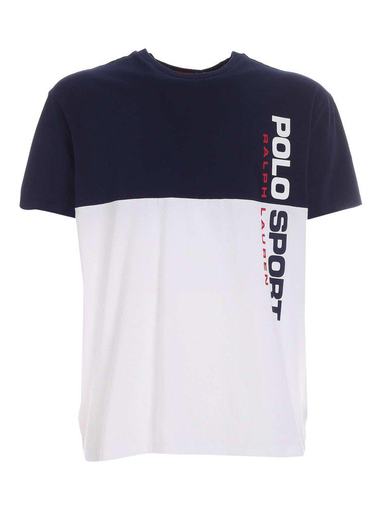 Polo Ralph Lauren Logo Print Panelled T-Shirt商品第1张图片规格展示