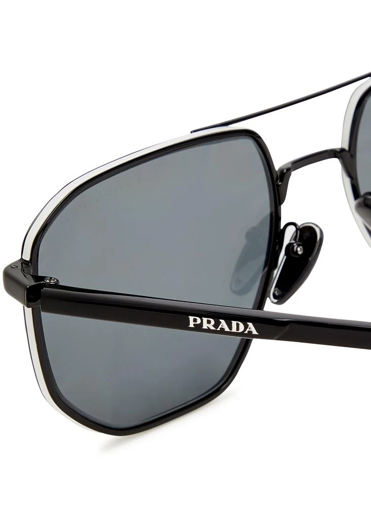 商品Prada|Black aviator-style sunglasses,价格¥2345,第3张图片详细描述