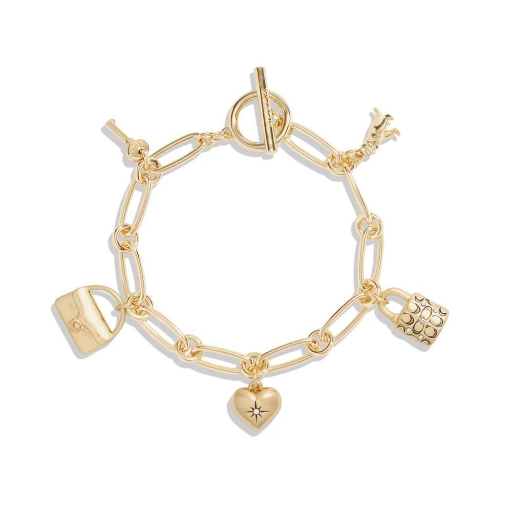 商品Coach|Faux Stone Iconic Charm Bracelet,价格¥1066,第2张图片详细描述