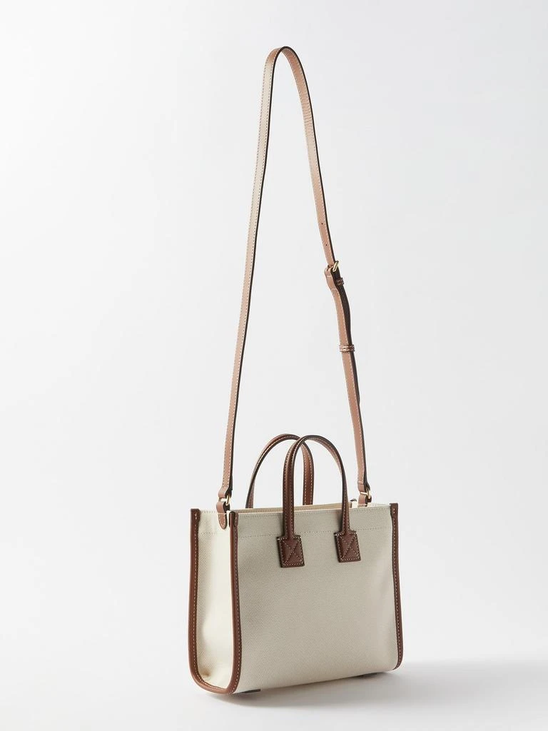 商品Burberry|Freya mini canvas and leather tote bag,价格¥8774,第4张图片详细描述