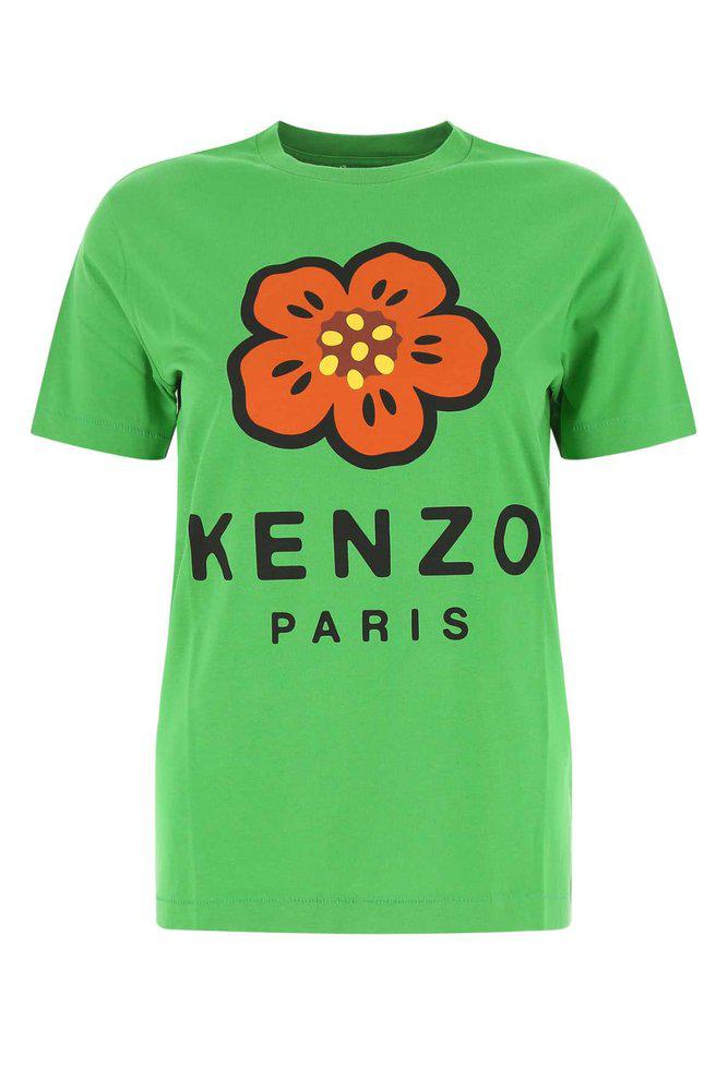 Kenzo Boke Flower Logo Print Crewneck T-Shirt商品第1张图片规格展示