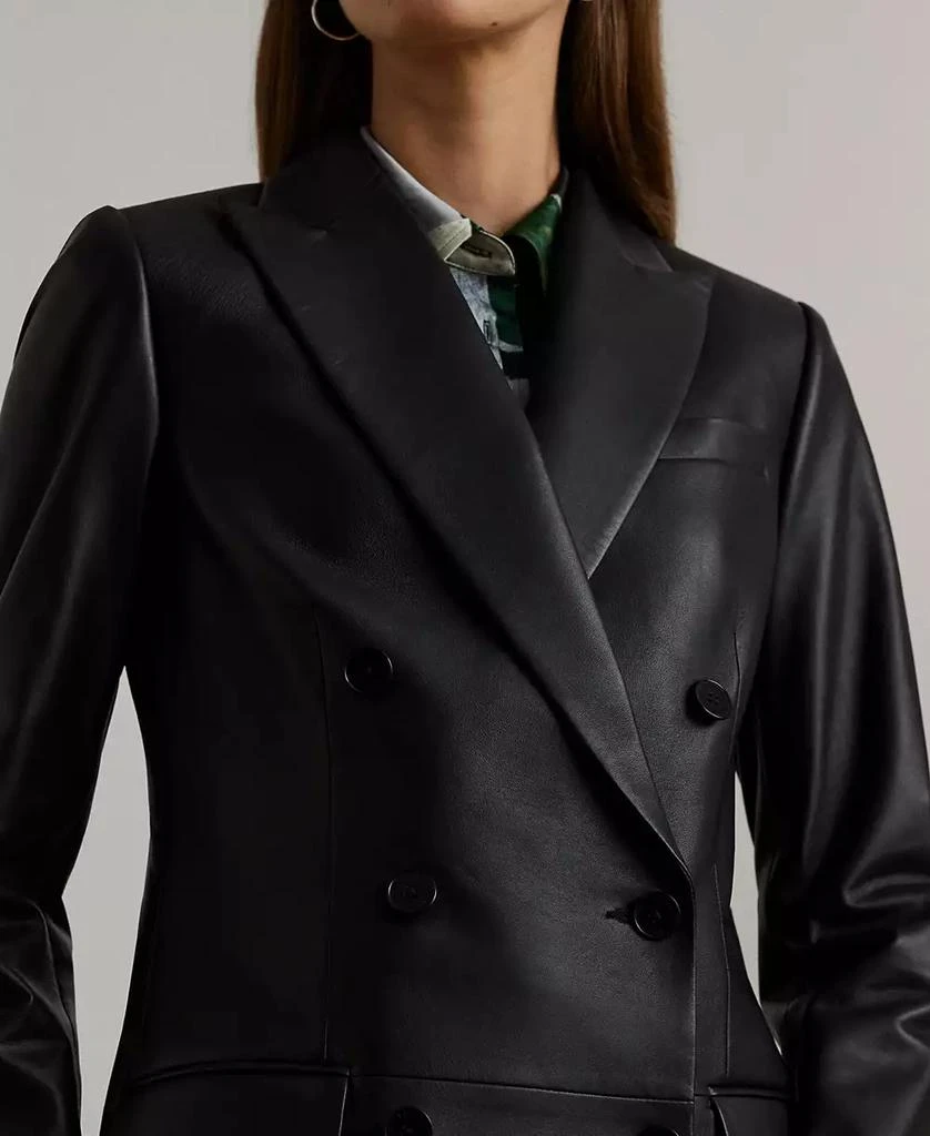 商品Ralph Lauren|Women's Nappa Leather Blazer,价格¥5946,第4张图片详细描述