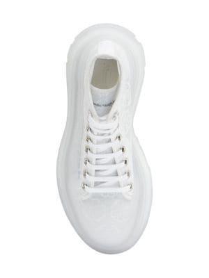 商品Alexander McQueen|Tread Slick Transparent Floral Boots,价格¥2352,第7张图片详细描述