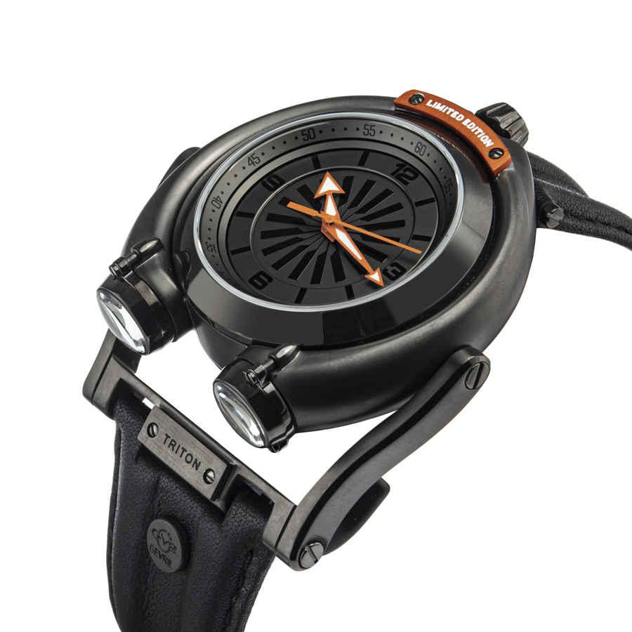 GV2 by Gevril Triton Automatic Black Dial Mens Watch 3405商品第2张图片规格展示
