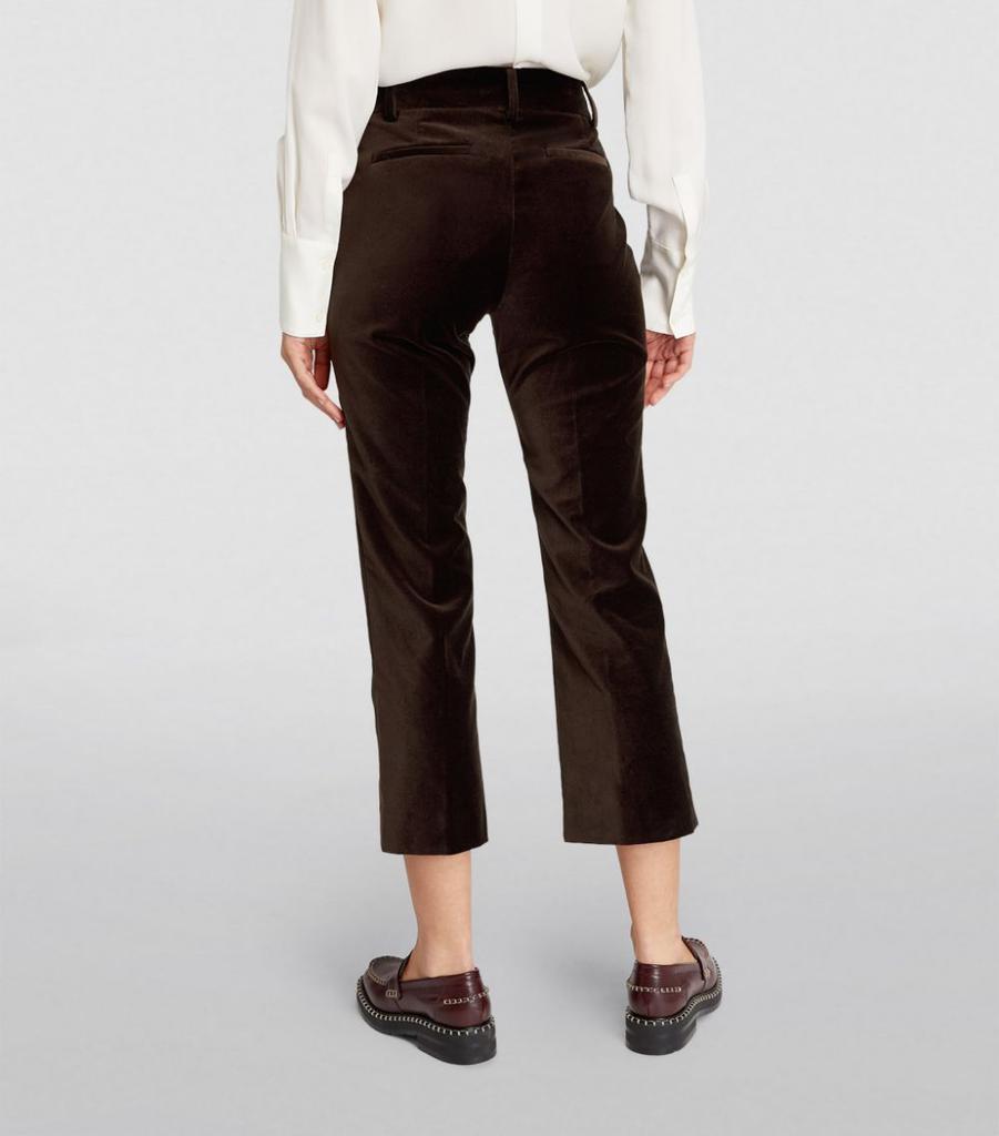 商品FRAME|Velvet Cropped Trousers,价格¥2985,第6张图片详细描述